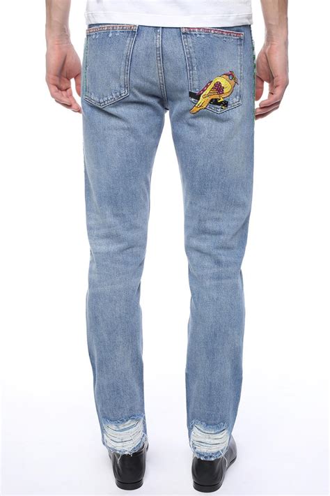 gucci pants mens sale|gucci jeans men's price.